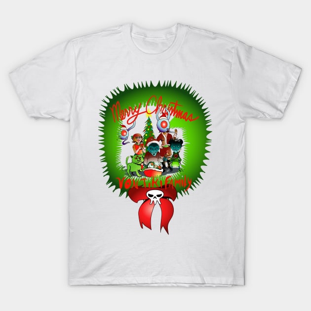 Von Tiki Christmas T-Shirt by RickLucey